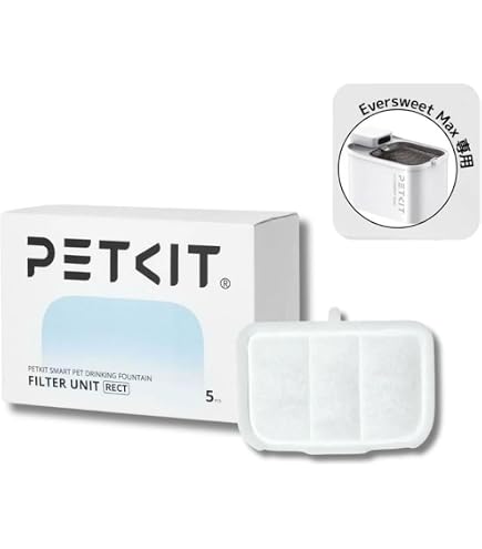 PETKIT EVERSWEET MAX自動給水器本体フィルターセット３リットル Amazon | 猫用噴水フィルター 5個パック Petkit EVERSWEET MAX 105液量